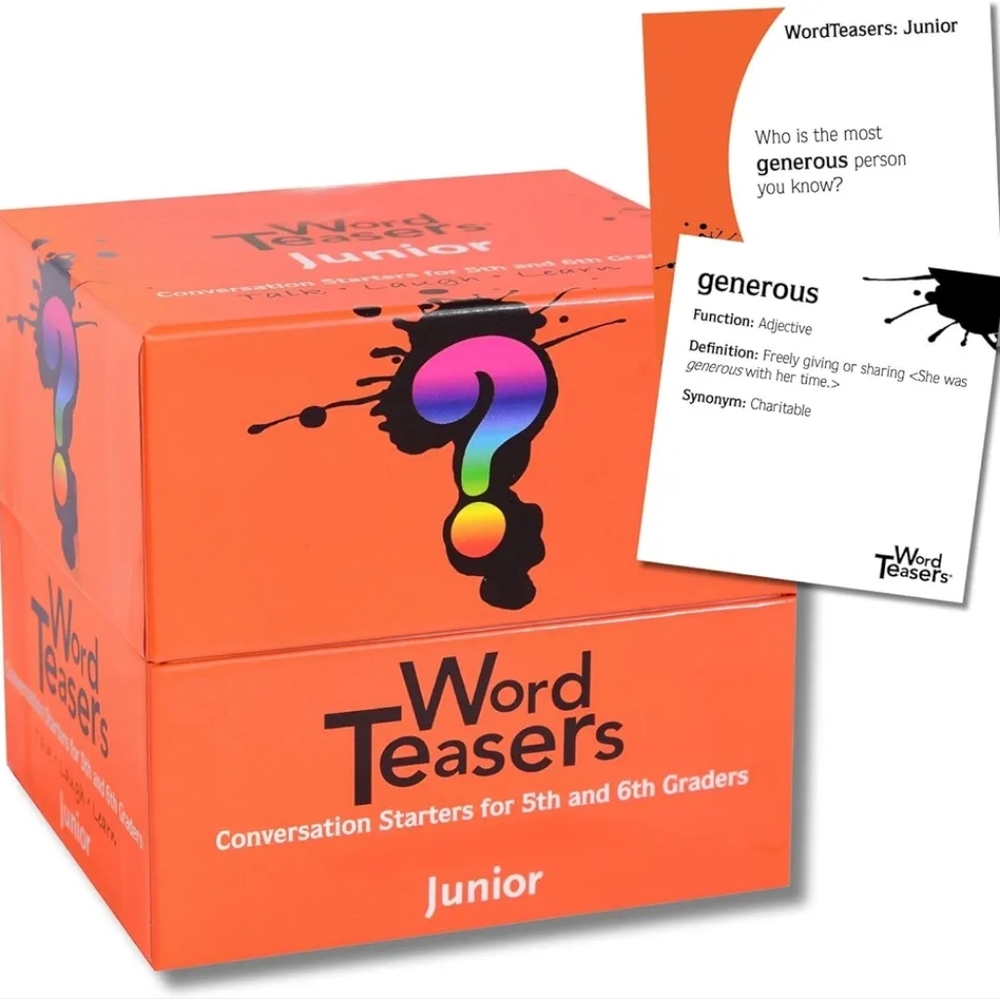 NWT-? WORD TEASERS Junior - Vocabulary Word Game for Kids 8+ 